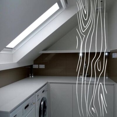 Nowoczesna przestrzeń do prania z wyceną szafy na wymiar od stolarza Sierżantowicza.